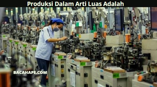 Produksi Dalam Arti Luas Adalah Produksi Dalam Arti Luas Adalah